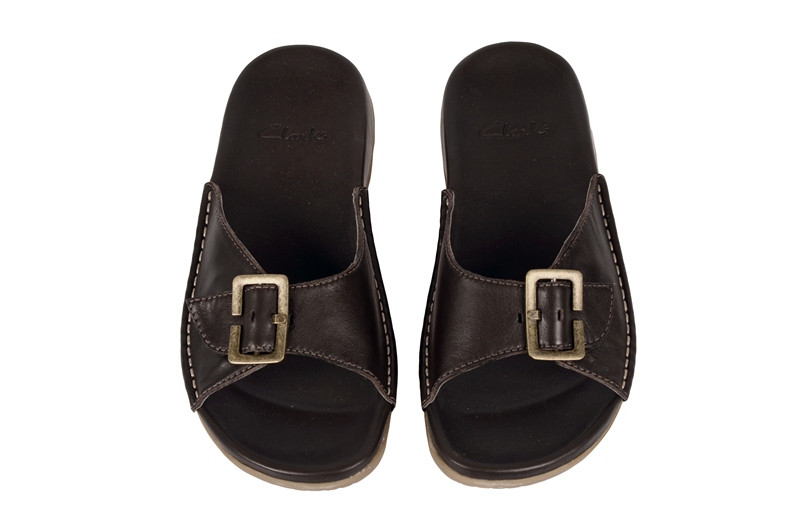 Clarks Pantoletten Prestige Bliss in dunkelbraun 20348812