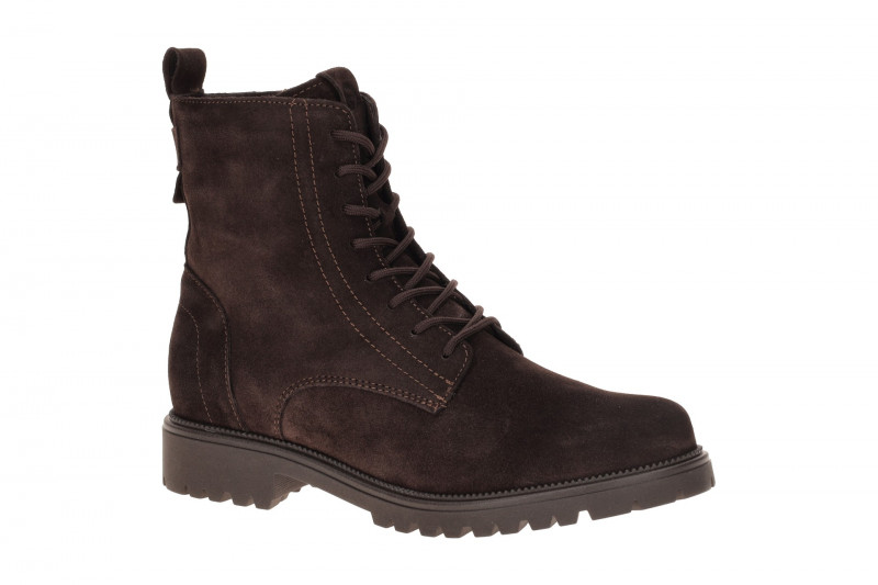Tamaris Stiefel Boots braun mocca Velour 25402