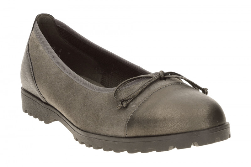 Gabor Ballerina grau taupe Schimmer Velour 3007