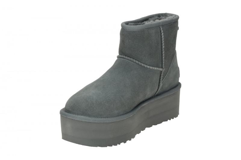 UGG Classic Mini Platform Stiefel grau rainstorm