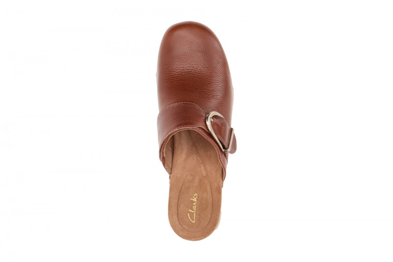 Clarks Sivanne Sun Pantolette braun Plateau Clogs