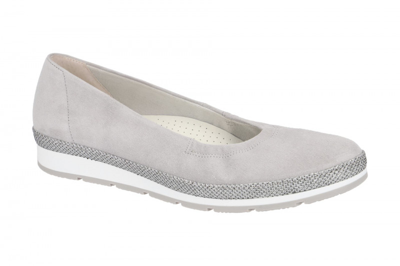 Gabor Glamour Ballerina grau silber 42.400.30