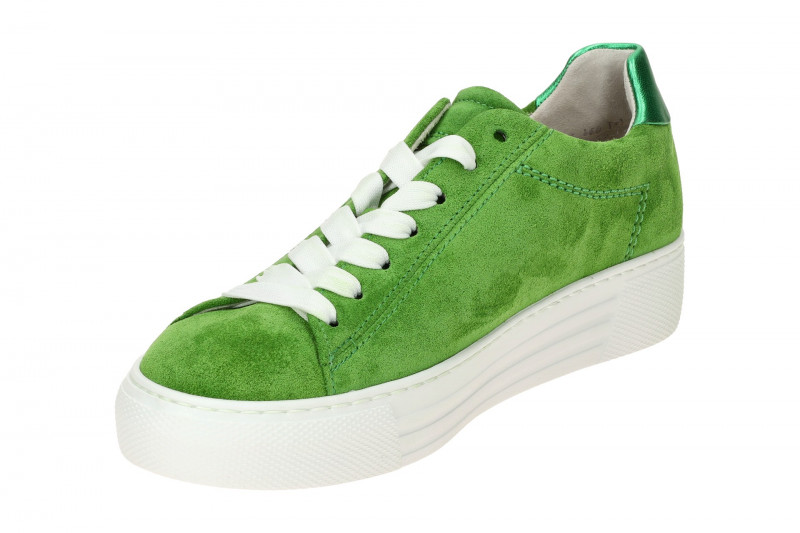 Gabor Comfort Schuhe grün Plateau Sneakers 66.460.44