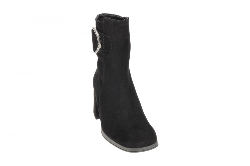 Gabor elegante Stiefelette schwarz Velour 35.692.17