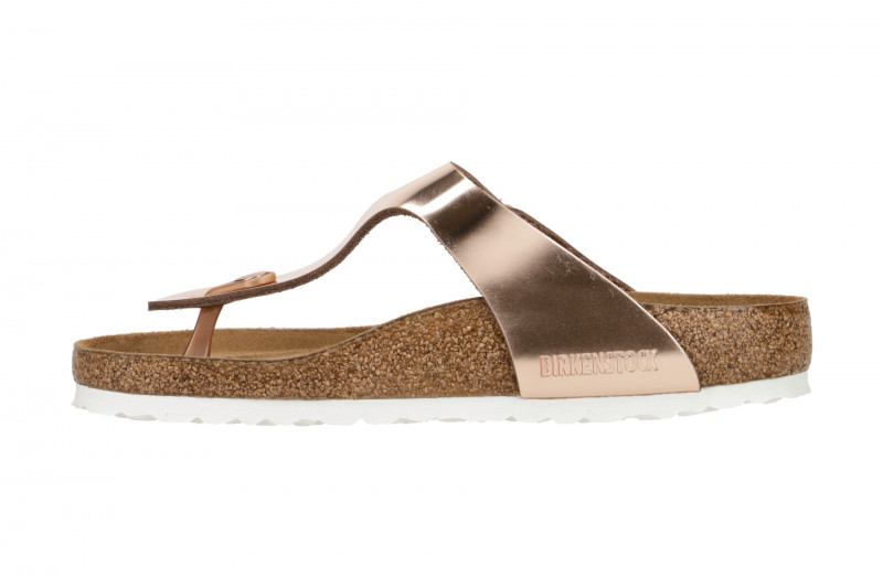 Birkenstock Gizeh BS Pantolette kupfer metallic 1018970