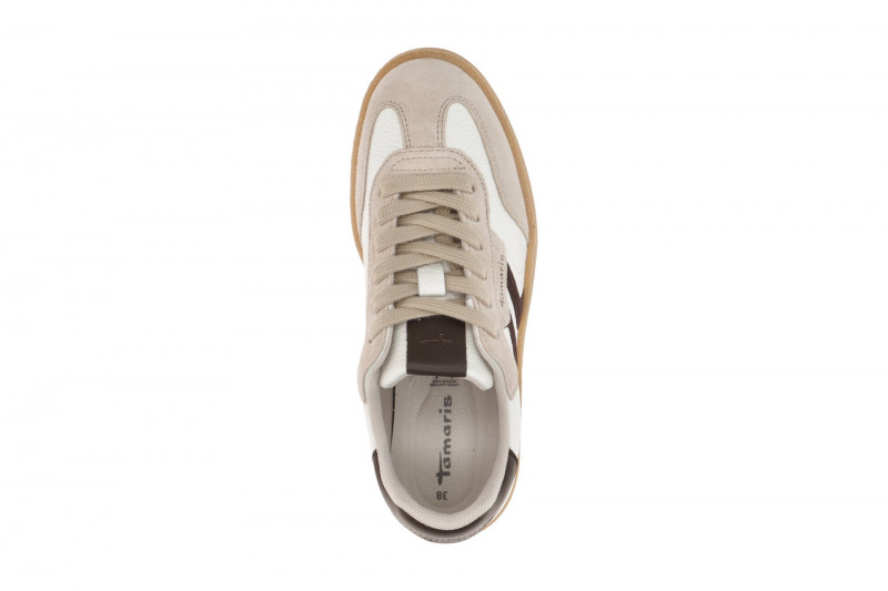Tamaris Schuhe Sneaker weiß braun 23723