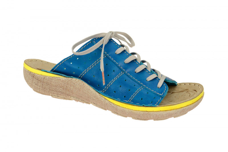 Eject Herren Pantoletten Fixe blau gelb