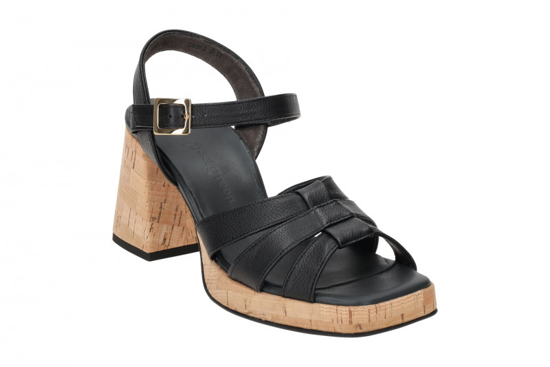 Paul Green Sandaletten schwarz Plateau 6073