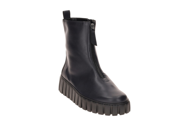Gabor Plateau Stiefel dunkelblau Front Zip 8016.04.006
