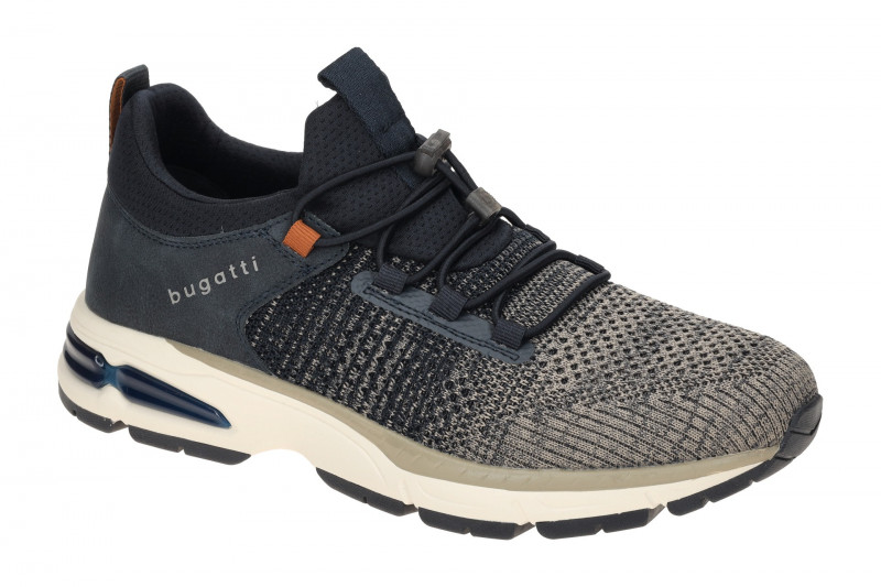 bugatti Parry Schuhe Sneakers blau grau Gummizug AOX60