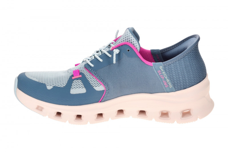 Skechers Glide Step Schuhe blau slate Damen SLIP-INS 150420