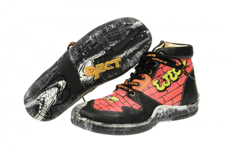 Eject Skat Stiefel schwarz orange 17293.002