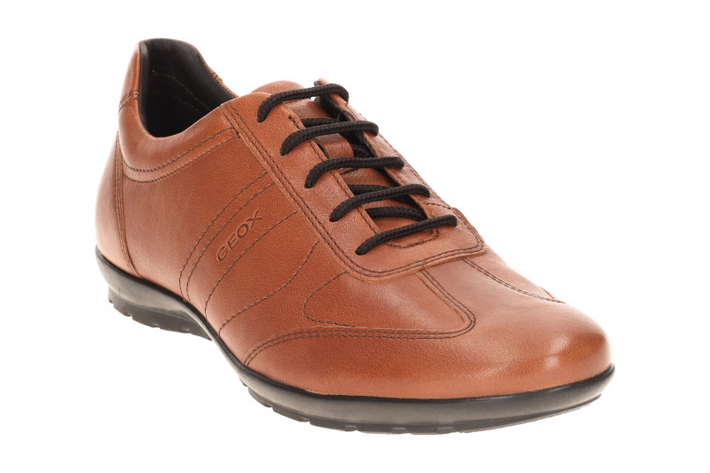 Geox Symbol Schuhe hellbraun Schnürer U74A5B