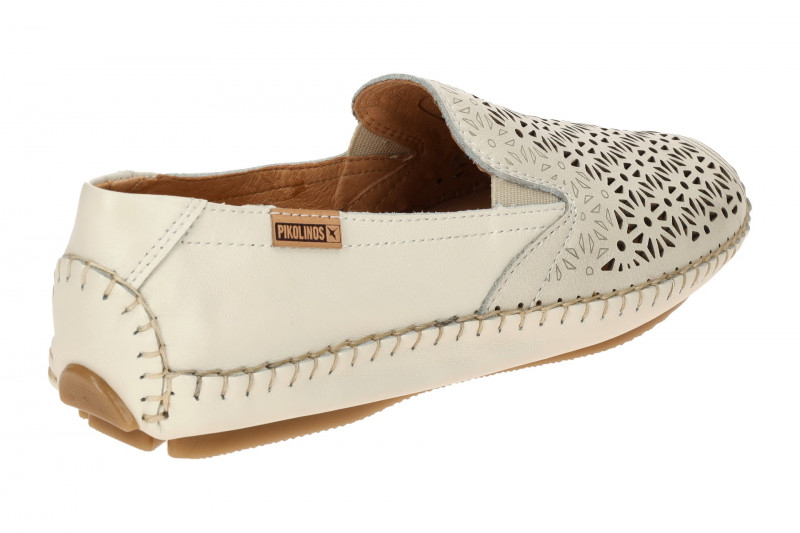 Pikolinos Jerez Slipper weiß nata Blütenmuster 578-4907