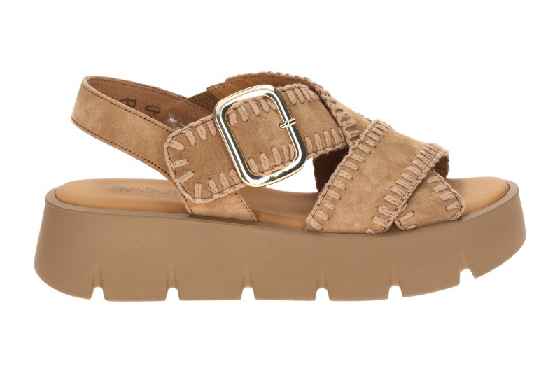 Gabor Plateau Sandale braun walnut Ziernaht 84.751.14