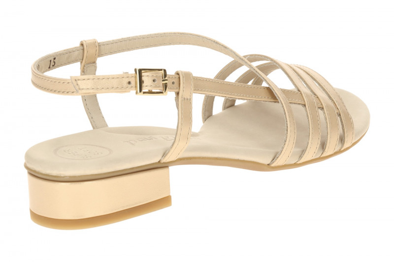 Paul Green Riemchen Sandalette beige Perlmutt 7621