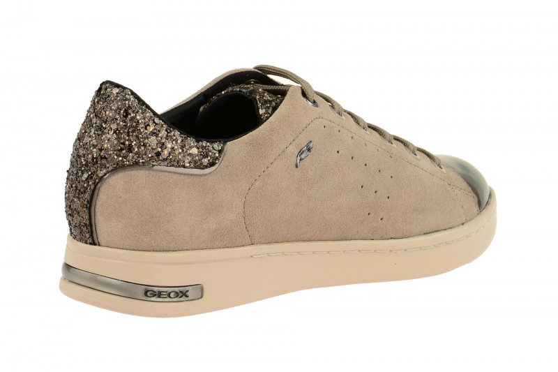 Geox Jaysen Schuhe grau beige Glitter