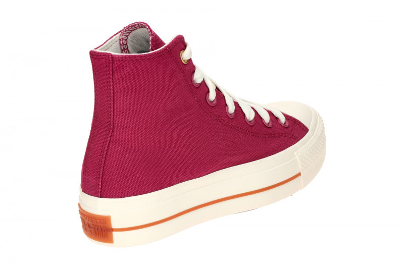 Converse Schuhe Chuck Taylor All Star Plateau rot berry Lift Hi