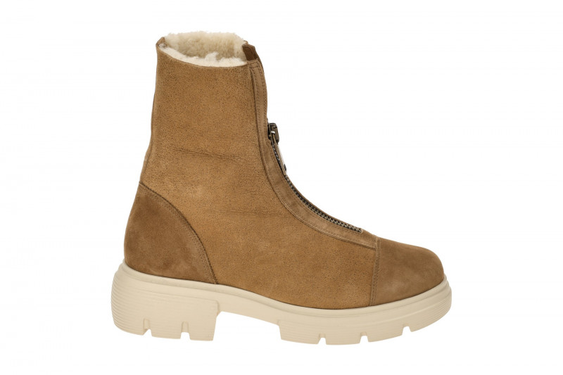 Paul Green Winter Stiefelette braun Front-Zip Boots 8251