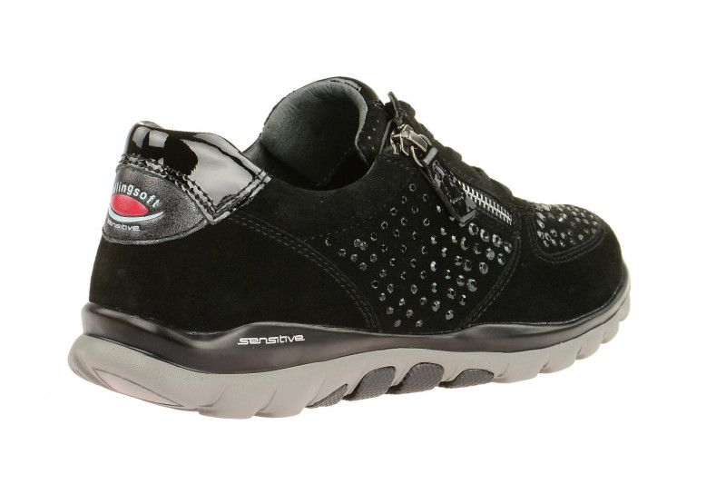 Gabor RollingSoft Schuhe schwarz Strass 96.968.87