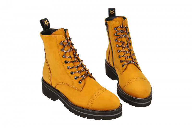 Paul Green Stiefel gelb Nubuck 9668