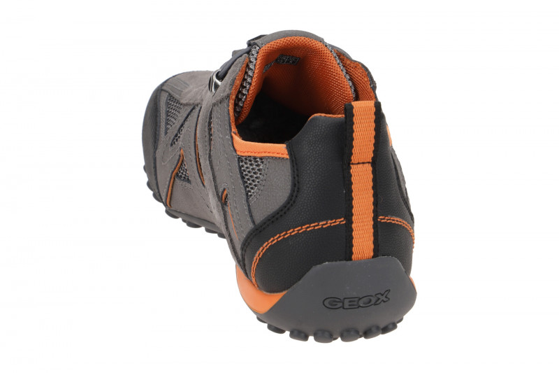 Geox Snake Sneaker Schuhe grau orange U2507B
