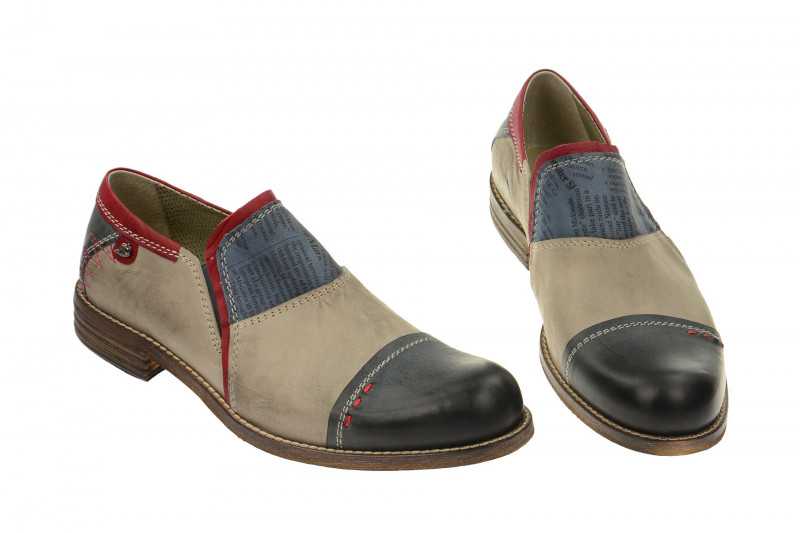 Bello HE117 Slipper blau beige