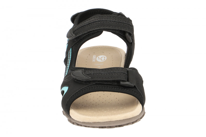 Geox Strel Damen Sandale schwarz blau D9225B