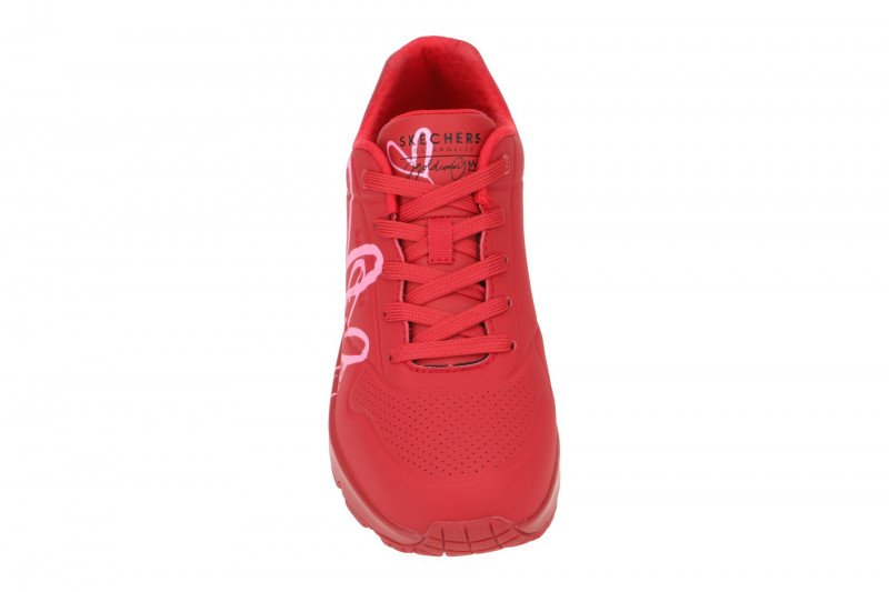 Skechers Uno Schuhe rot pink Herz 177980