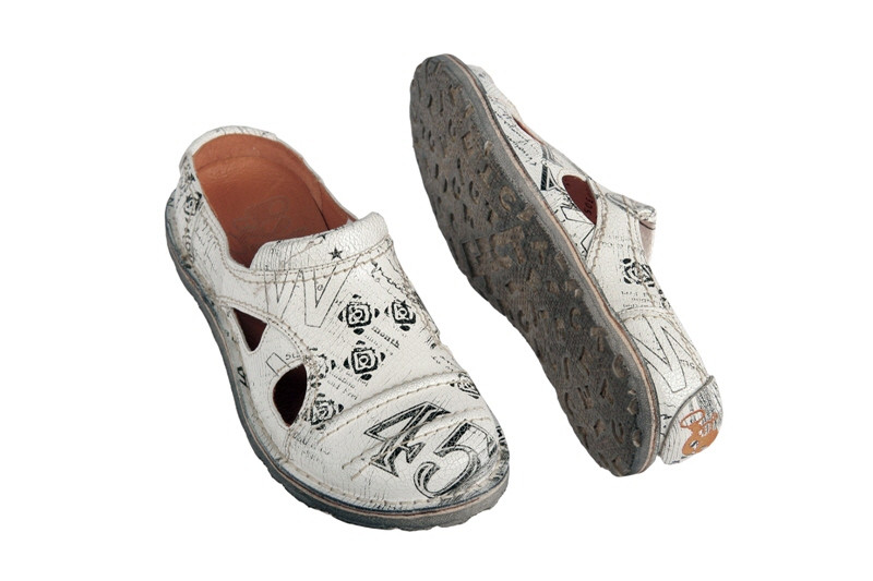 Eject Sony3 Pantoletten fantasy weiß 9407