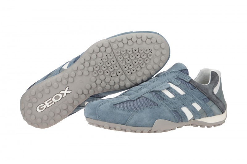 Geox Snake Slipper Schuhe blau jeans U4207L