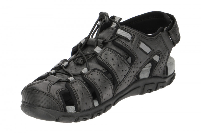 Geox Strada Outdoor Sandale schwarz U6224B