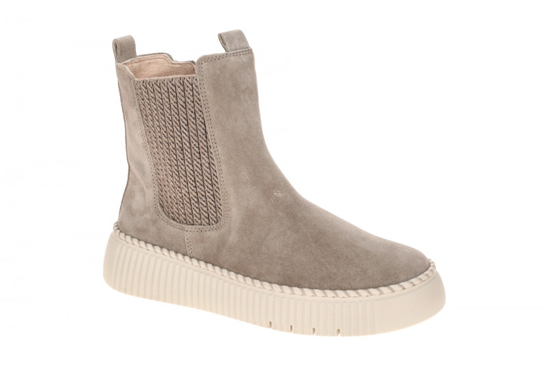 Gabor Stiefel beige kiesel Velour Plateau Boots 8014.01.008