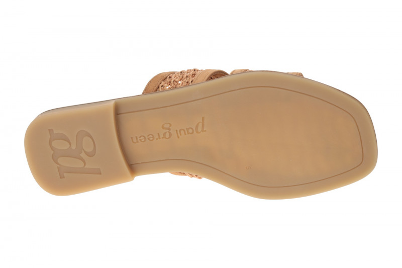 Paul Green Pantolette braun sisal geflochten 6185