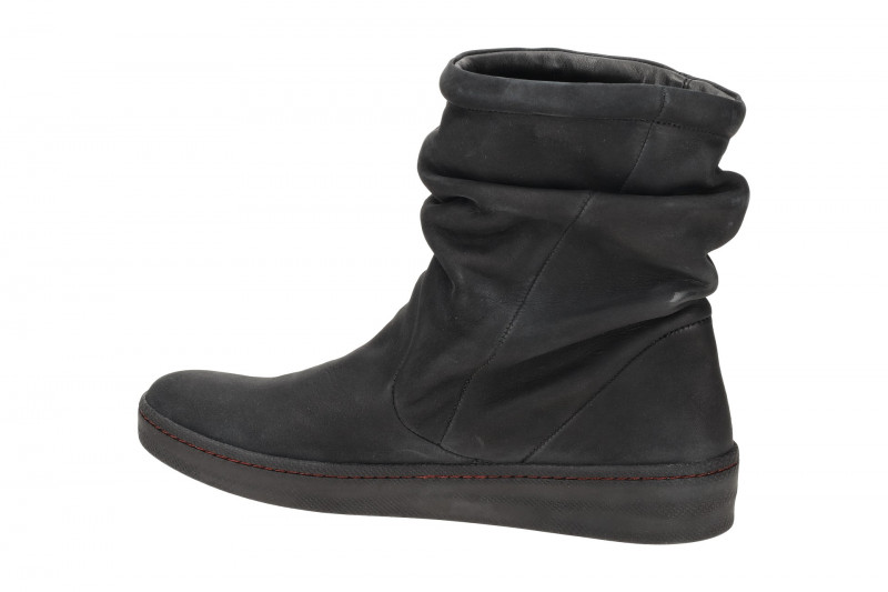 Think Kumi Schlupf Stiefelette schwarz Nubuck 836