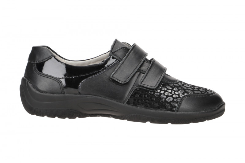 Waldläufer Hesna Slipper schwarz OrthoTritt H-Weite