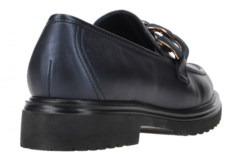 Gabor Schuhe Slipper blau gold H-Weite 72.554.66