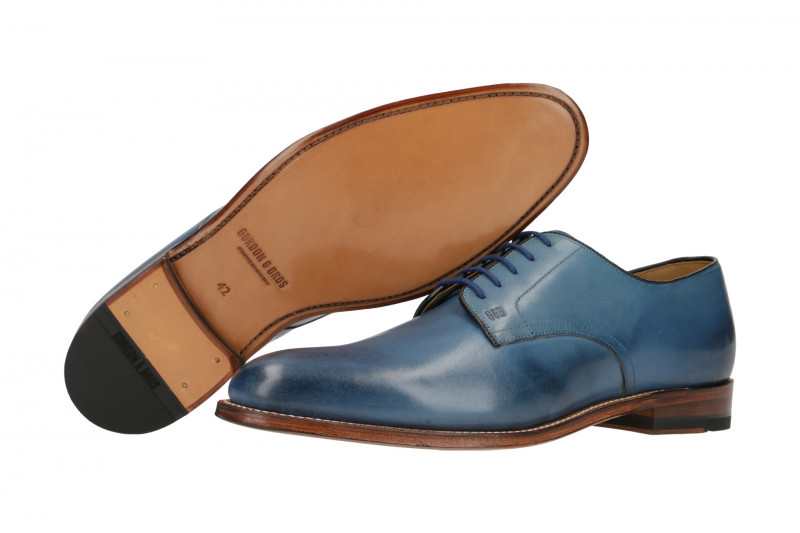 Gordon & Bros Ken Schuhe blau royal Rahmengenäht 5150