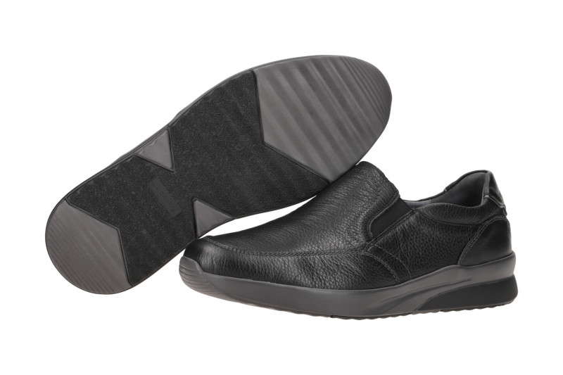 Waldläufer Fabian Slipper schwarz K-Weite 654502