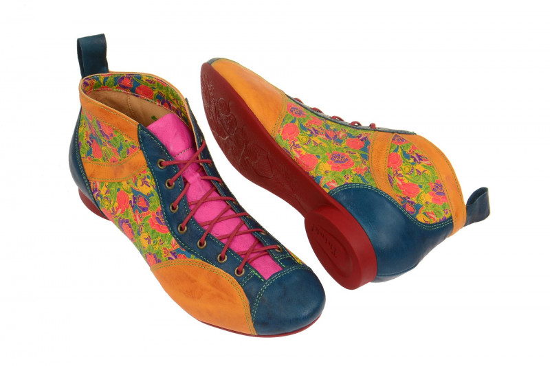 Think Guad Stiefelette bunt Blumen Muster 0-80288-99