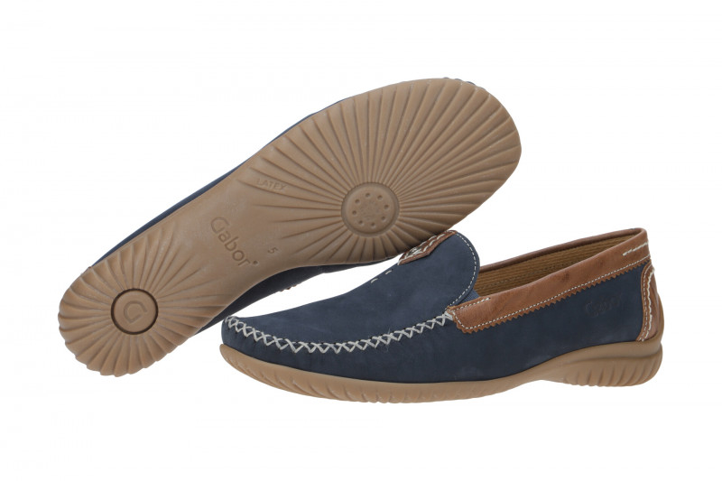 Gabor Schuhe Soft Mokassin blau 86.090.46