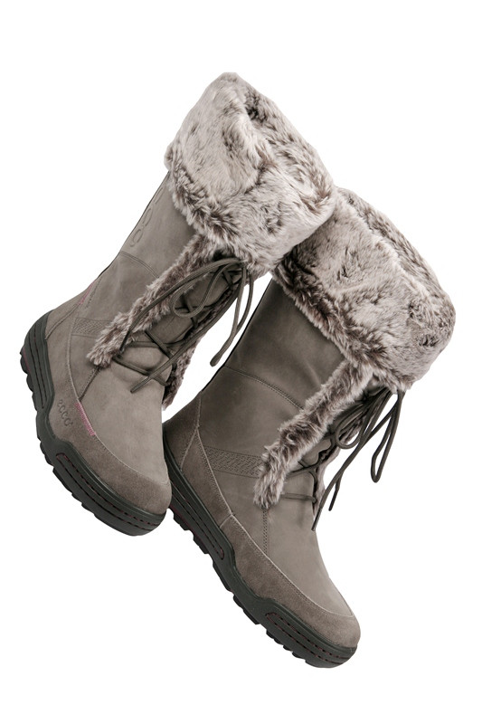 Ecco Siberia Stiefel grau Winterstiefel Boots