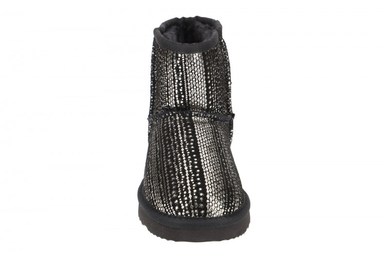 Oog Stiefel schwarz silber Mini Boots 585469