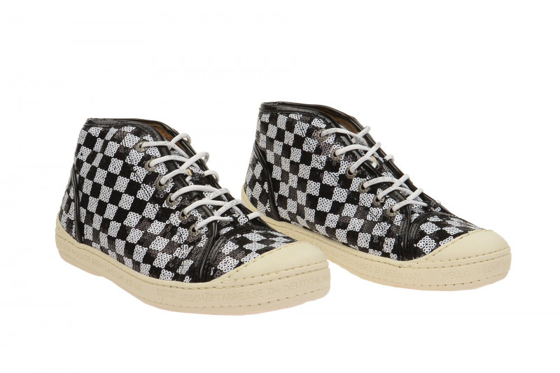 Eject Dass Stiefel schwarz weiß karo