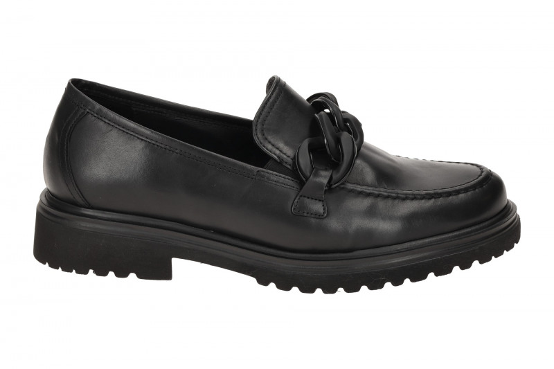 Gabor Schuhe Slipper schwarz matt H-Weite 72.554.67