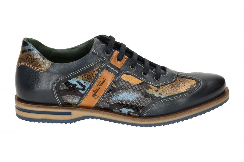 Galizio Torresi Schuhe blau braun Schlange 312938