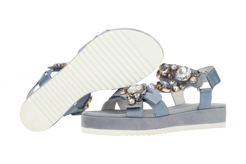 K&S Neo Sandale hell-blau Glitzersteine 25530