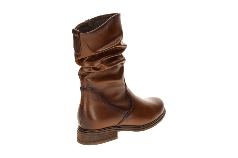 Gabor Stiefel braun Glattleder gerafft Nappa 8040.02.006