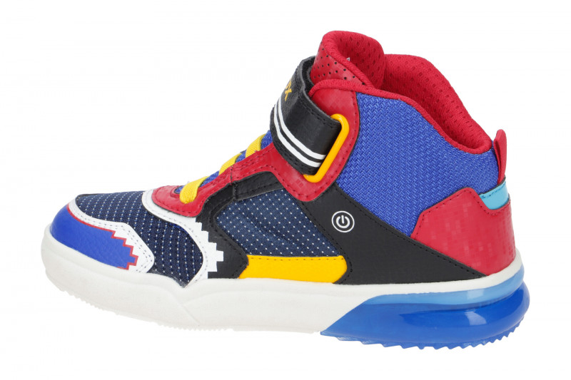 Geox Grayjay Kinder Schuhe blau rot Basketball J269YB