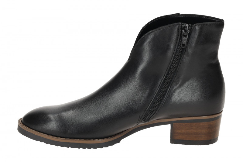 Gabor Stiefelette Ankle Boots schwarz Nappa V-Schnitt 75.512.20